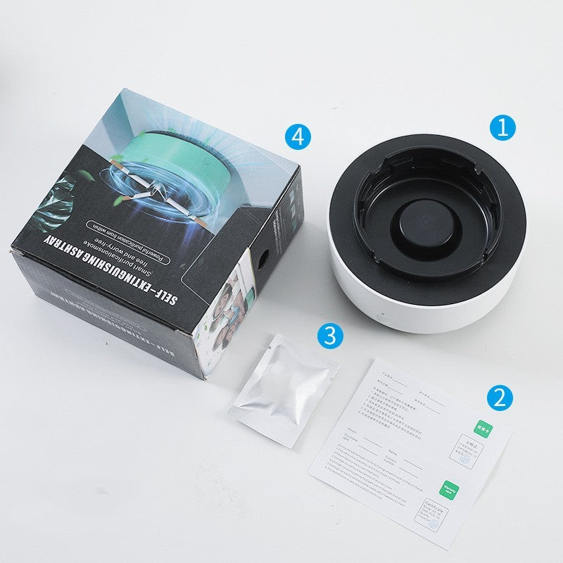 2-in-1 Smokeless Ashtray & Air Purifier: Anion Technology for Clean, Fresh Air Anywhere!