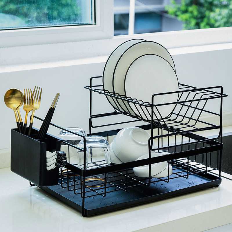 kitchen dish storage rack