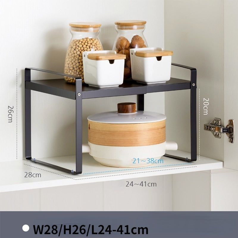 Retractable Kitchen Supplies Rack