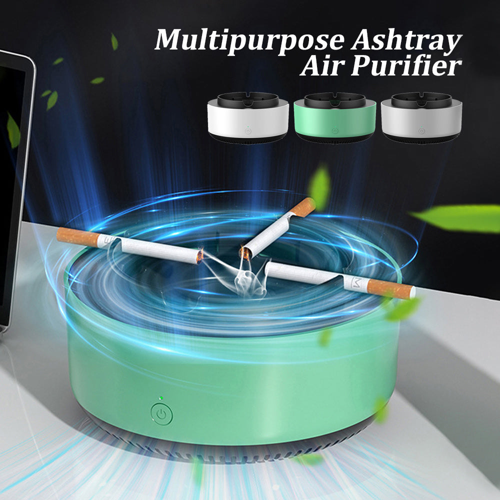 2-in-1 Smokeless Ashtray & Air Purifier: Anion Technology for Clean, Fresh Air Anywhere!